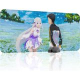mousepad bastir Re Zero Kaymaz Dikişli Kauçuk Oyuncu Mousepad V3 - 90X40 Xxl Gaming Mouse Pad Fare Altlığı