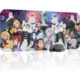 mousepad bastir Re Zero Kaymaz Dikişli Kauçuk Oyuncu Mousepad V4 - 70X30 Xl Gaming Mouse Pad Fare Altlığı