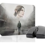 mousepad bastir Silent Hill Kaymaz Dikişli Kauçuk Oyuncu Mousepad V3 - 22X18 Gaming Mouse Pad Fare Altlığı