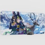 mousepad bastir Tighnari Genshin Impact Anime Oyuncu V1 - 90X40 Xxl Gaming Mouse Pad Fare Altlığı