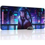 mousepad bastir Va-11 Hall-A Kaymaz Dikişli Kauçuk Oyuncu Mousepad V2 - 90X40 Xxl Gaming Mouse Pad Fare Altlığı
