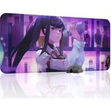 mousepad bastir Va-11 Hall-A Kaymaz Dikişli Kauçuk Oyuncu Mousepad V4 - 90X40 Xxl Gaming Mouse Pad Fare Altlığı