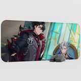 mousepad bastir Wriothesley Genshin Impact Anime Oyuncu V4 - 70X30 Xl Gaming Mouse Pad Fare Altlığı