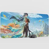 mousepad bastir Xianyun Genshin Impact Anime Oyuncu V3 - 90X40 Xxl Gaming Mouse Pad Fare Altlığı