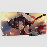 mousepad bastir Xinyan Genshin Impact Anime Oyuncu V4 - 70X30 Xl Gaming Mouse Pad Fare Altlığı