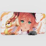 mousepad bastir Yanfei Genshin Impact Anime Oyuncu V3 - 70X30 Xl Gaming Mouse Pad Fare Altlığı