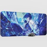mousepad bastir Yelan Genshin Impact Anime Oyuncu V2 - 90X40 Xxl Gaming Mouse Pad Fare Altlığı