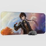 mousepad bastir Zhongli Genshin Impact Anime Oyuncu V5 - 70X30 Xl Gaming Mouse Pad Fare Altlığı