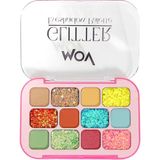MOV 12’li Glitter Far Paleti No:01 – Yüksek Pigmentli, Işıltılı, Uzun Süre Kalıcı Göz Farı | Yarı Mat & Sedefli Renkler - karışık