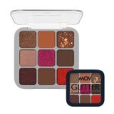 MOV 9’lu Glitter Göz Farı Paleti – Işıltılı ve Yoğun Pigmentli Göz Makyajı Paleti, Uzun Süre Kalıcı, Parti & Özel Günler İçin – No:04