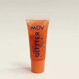 MOV Glitter Lip No:03 – Turuncu Parlak Simli Lip Gloss/Dudak Parlatıcısı – Uzun Süre Kalıcı & Işıltılı Etki