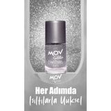 Mov Glitter Simli Oje Gri No:2