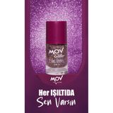 MOV Glitter Simli Oje Morlu Kırçıl No:9