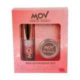 Mov Red Statement Lip Gloss + Allık