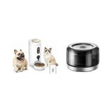 MOVA Akıllı Evcil Hayvan Seti: NutriPal 10 Ultra Otomatik Mama Makinesi (4L, AI Besleme, 1080P Kamera) ve WF20 Pro Su Pınarı (3L, Paslanmaz Çelik, 3 Akış Modu) - Kedi Besleme ve Su Seti