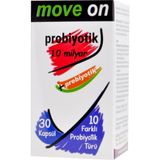 Move On Probiyotik 10 Milyar + Prebiyotik 30 Kapsül 10 Farklı Probiyotik Türü İçeren Ürün - 1 Adet