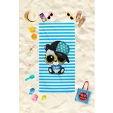Movebeach Panda Desenli Çocuk Plaj Havlusu, Banyo Havlusu