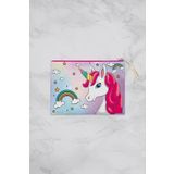 MoveBeach Unicorn Desenli Çok Amaçlı Portföy & Clutch Çanta