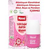 movel Doğal Roll On Deodorant 75ml Kadın Ter Kokularını Önler Leke Bırakmaz