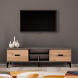 Movemo 160 cm TV Sehpası Antrasit-Çam