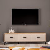 Movemo 180 cm TV Sehpası Atlantik Çam Dor