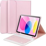 Moveteck Ipad Air 11 Inç 2024 6.nesil Uyumlu Klavyeli Tablet Kılıf Bluetooth Kalem Bölmeli Stan