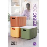 Mowo Home 20 Lt Mix Dolap Içi Düzenleyici Kapaklı Kutu, Dekoratif Saklama Kutusu, Sepet, Organizer, Oyuncak