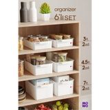 Mowo Home 6 Adet Mix Set Mutfak düzenleyici, Buzdolabı Düzenleyici, Banyo Düzenleyici, Organizer, Saklama Kabı