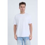 Moxe Collection Erkek Oversize Basic Tişört Beyaz