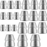 Moxweyeni Güvenli Yuvarlak Saplı Takozlar Çekiç Kolu Ayırma Kama Balta El Metal Kama Yuvarlak Çelik Balta Pençesi Çekiç Kızak için, Mauls Sap Kama Kiti (21 Adet, 0,31/0,39/0,43/0,51/0,63/0,71/0,75 inç)
