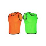 MOYASHOP Çocuklar Için 20 Adet Antreman Yeleği - 10 Turuncu 10 Yeşil - Halısaha Maç Yeleği - Halı Saha