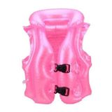 MOYASHOP Pembe Çocuklar Için Deniz - Havuz Yüzücü Şişme Can Yeleği - Yelek - 50 X 47 Cm - 3 - 6 Yaş