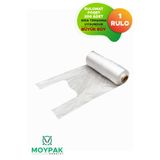 Moypak Manav Bakkal Poşeti Rulo Poşet 200 Adet Sarımlı Gıdaya Uygun 1 Rulo Büyük Boy