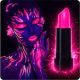 MOYS PARTY & AHSAP Uv Neon Pembe Ruj – Karanlıkta Parlayan Makyaj Boyası