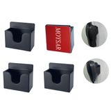 MOYSAR 4 Paket Evrensel Ham CB Radyo Mikrofon Askısı, Walkie Talkies Arka Klip Tutucu Dağı Yapışkan Geri Baofeng Uv-5r, Motorola, Kenwood, Midland BJT10 için