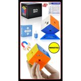 Moyu Meilong 2x2 Magnetic Cube 2m - Mıknatıslı Standlı Tornavidalı Stickersız Akıl Zeka Rübik Küp
