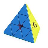 Moyu Weilong Pyraminx 2022, 48 Mıknatıslı Maglev Pyraminx Speed Cube Görünür Manyetizma Ayarlama Sistemi Esneklik Ayarlanabilir Hız Küpü Etiketsiz Üçgen Küp