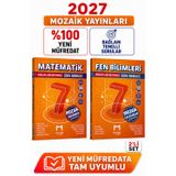 Mozaik 7.Sınıf 2027 Matematik-Fen Bilimleri %100 Yeni Müfredat Bağlam Temelli Soru Bankası Seti
