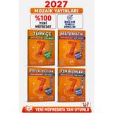 Mozaik 7.Sınıf 2027 Matematik-Türkçe-Fen-Sosyal %100 Yeni Müfredat Bağlam Temelli Soru Bankası Seti