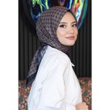 Mozaik Desen Bordo Soft Pamuk Eşarp
