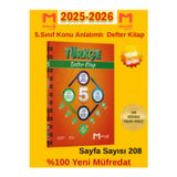 Mozaik Yayınları 2025-2026 Müfredat 5.Sınıf Türkçe %100 Yeni Konu Anlatımlı Defter+Kalem