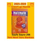 Mozaik Yayınları 2025-2026 Müfredat 8.Sınıf Matematik %100 Yeni Müfredat Soru Bankası +Kalem