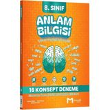 Mozaik Yayınları 8. Sınıf Anlam Bilgisi 16'lı Konsept Deneme Sınavı İçin Hazırlık Kitabı