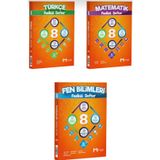 Mozaik Yayınları 8. Sınıf LGS Matematik Fen Bilimleri Türkçe Fasikül Defter Seti 3 Kitap
