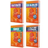 Mozaik Yayınları 8. Sınıf LGS Türkçe Matematik Fen Bilimleri İnkılap Tarihi Soru Bankası 4'lü Set
