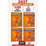 Mozaik Yayınları Mozaik 7.Sınıf 2027 Matematik-Türkçe-Fen-Sosyal Yeni Müfredat Soru Bankası Seti+Kronometre