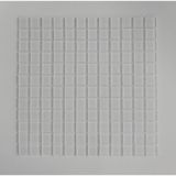 MozaiKristaL Beyaz Kristal Cam Mozaik Tüm Yüzeylerde Kullanılabilir Cam Ölçüsü: 23X23X4 mm File Karo Ölçüsü: 30X30 cm ( 1 Koli = 11 File Karo = 1 m2 Fiyatıdır )