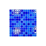 MozaiKristaL Havuz ve tüm yüzeyler için 25x25mm. Mavi Mix. 31,5x31,5cm. Fileli Cam Mozaik.