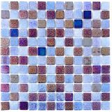 MozaiKristaL Havuz ve Tüm Yüzeyler Için Cam Mozaik.Cam ölçüleri: 25X25X5 mm. File ölçüsü: 31,5X31,5 cm ( 1 Koli = 10 Karo File = 1 m2 Fiyatıdır )