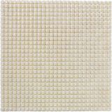 MozaiKristaL Hobi ve Sanatsal Çalışmalar Için 10X10MM. Inci, 31,5X31,5CM. Fileli Cam Mozaik. ( 1 File Karo Fiyatıdır. ) - Açık Sarı